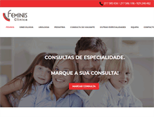Tablet Screenshot of clinicafeminis.com